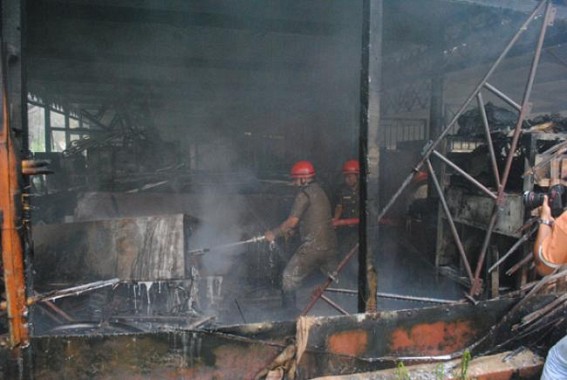 Major fire broke out at Bordowali  